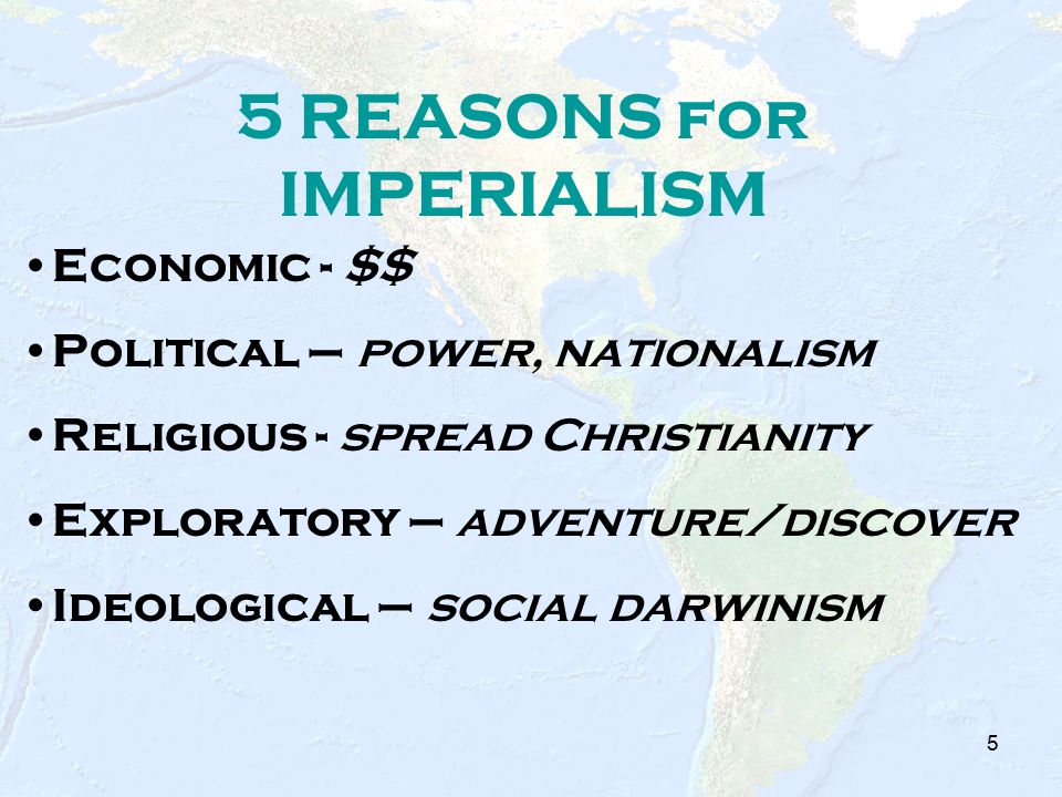 reasons for imperialism