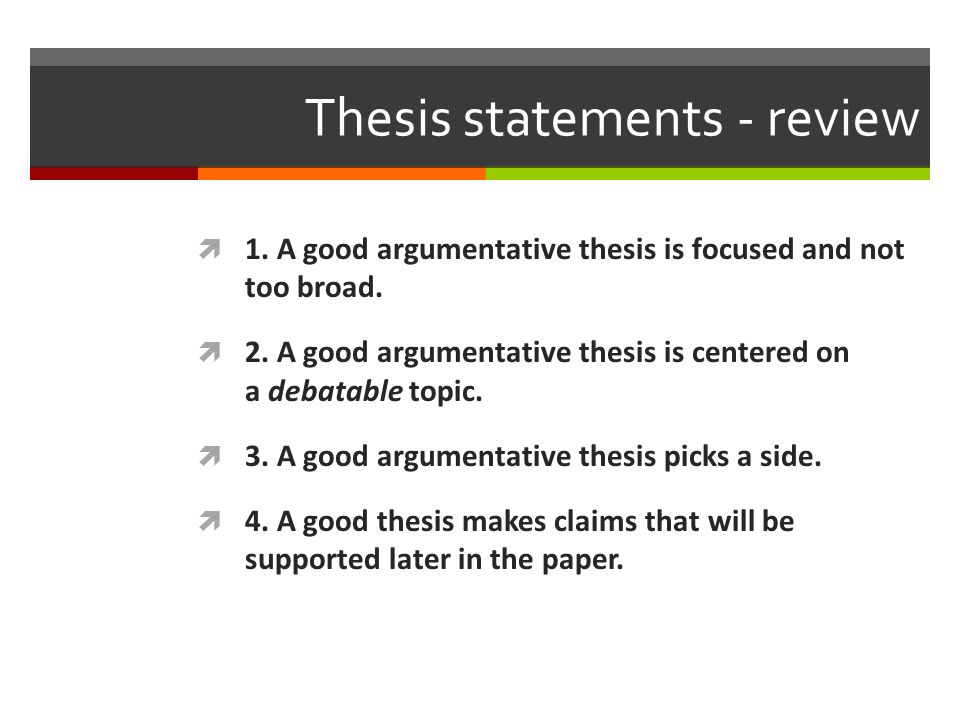 Perfect Thesis Statement