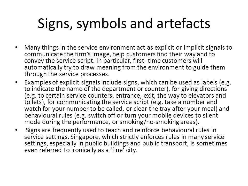 service environment examples
