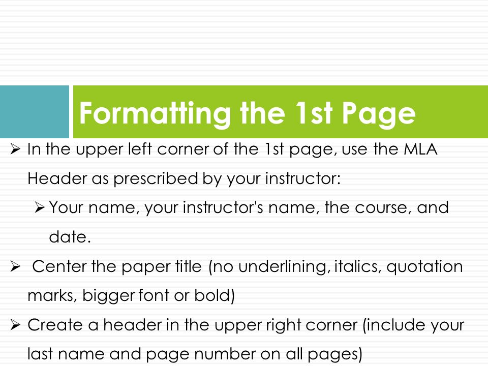 mla title format