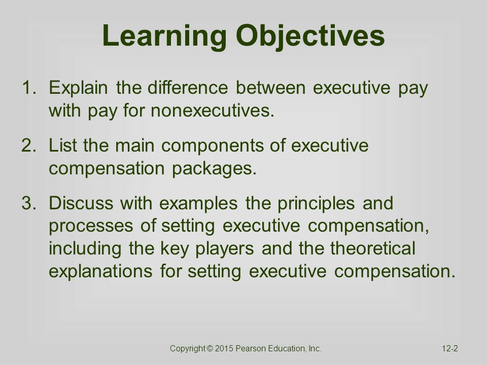 compensation packages