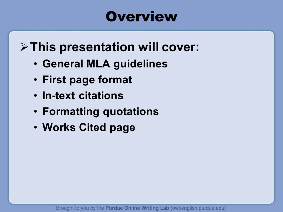 mla format 7