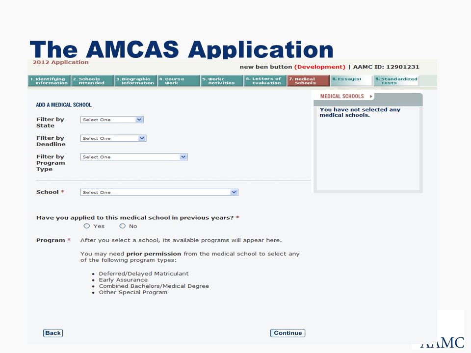 Amcas application essay questions