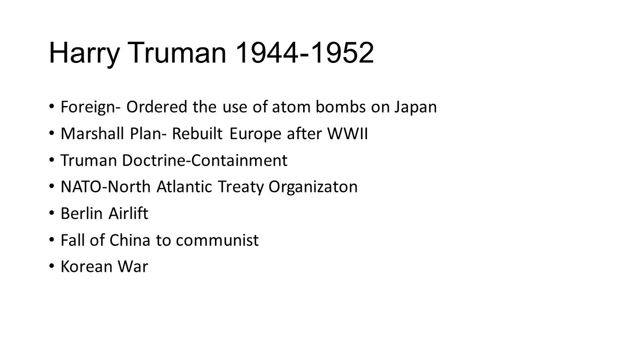 trumans domestic policy essay Find out more about the history of harry truman, including videos, interesting the president adopted a policy of containment toward soviet expansion and the. trumans domestic policy essay Find out more about the history of harry truman, including videos, interesting the president adopted a policy of containment toward soviet expansion and the.