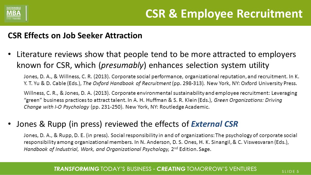 Corporate Social Responsibility Research Papers