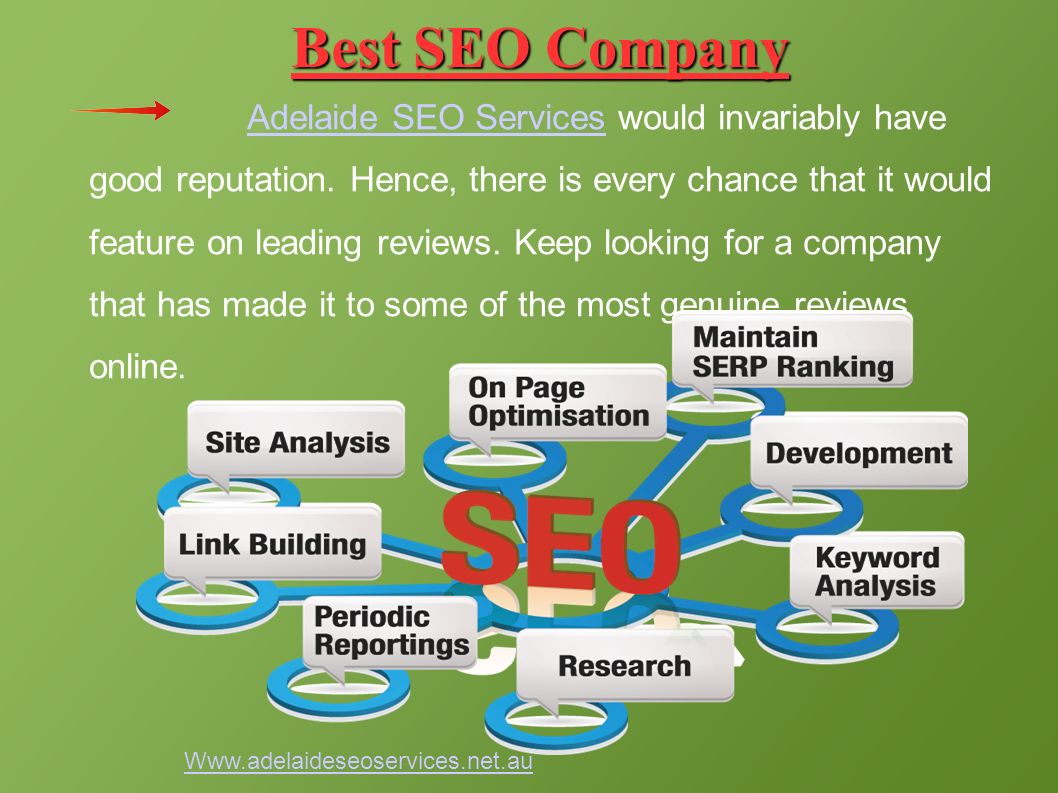 Best SEO Company Adelaide SEO Services would invariably have good reputation.