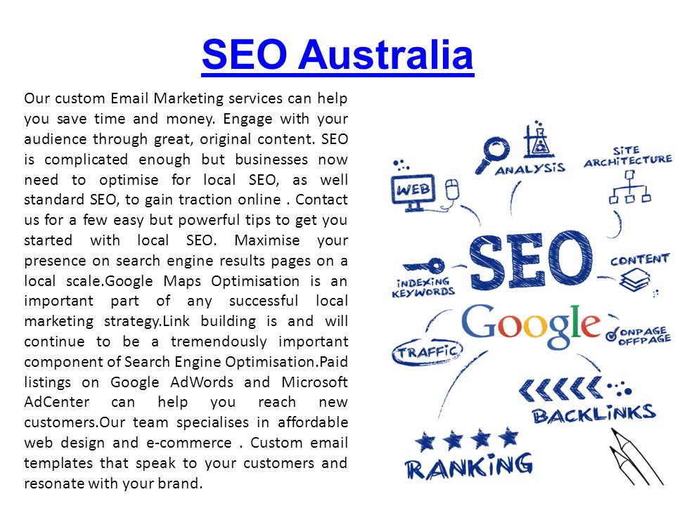 SEO Australia Our custom  Marketing services can help you save time and money.