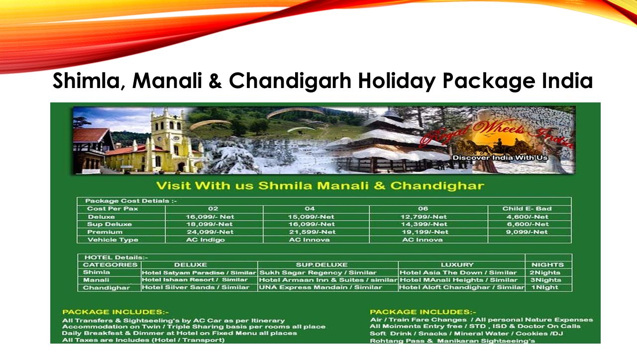 Manali: A sensational place to kindle your Family Manali is another popular destination for your family to Book your Summer Holiday packages and spend quality time at there.