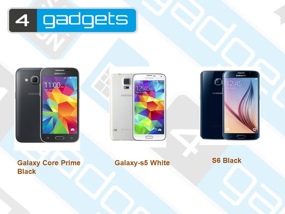 Galaxy Core Prime Black Galaxy-s5 White S6 Black