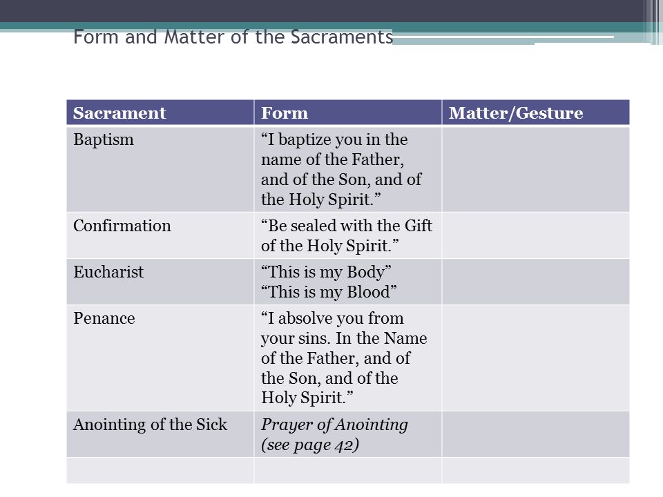 matter and form of confirmation look bookeyes co matter and form of eucharist