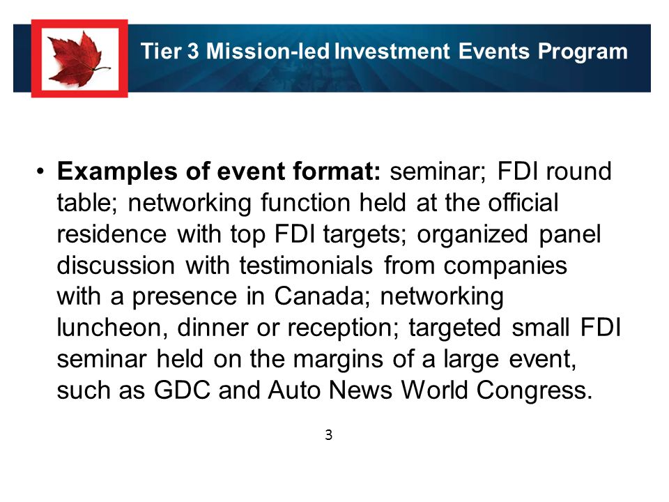 event program examples
