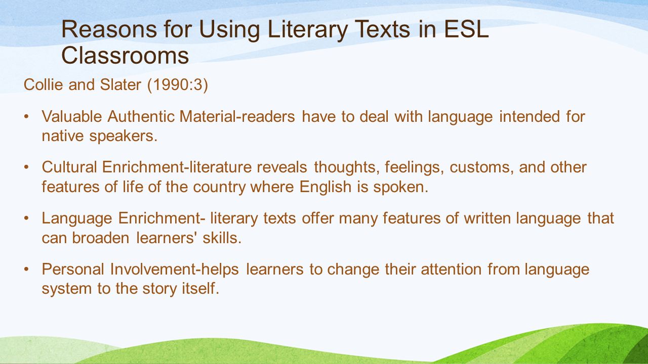 methods of teaching english literature Literature: we teach it all the time, but how often do we think about why what is the importance of literature in teaching, and what gives it such a central role in the curriculum. methods of teaching english literature Literature: we teach it all the time, but how often do we think about why what is the importance of literature in teaching, and what gives it such a central role in the curriculum.