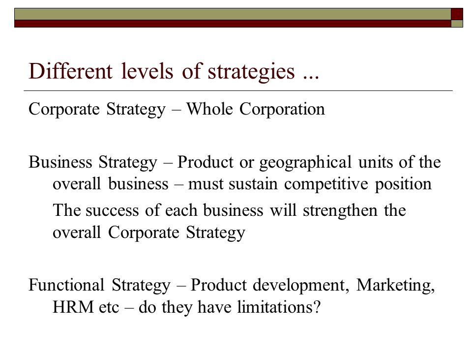 Strategy Essay