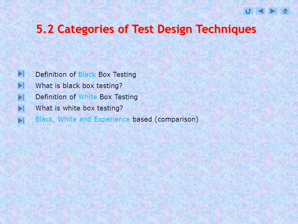 Lecture Test Design Techniques The Test Development Process