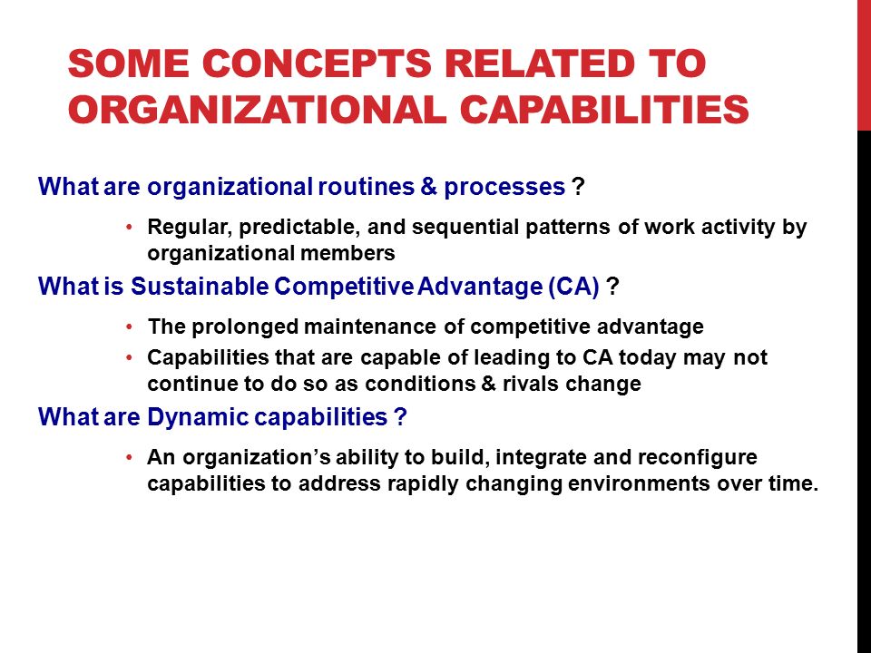 organizational ability