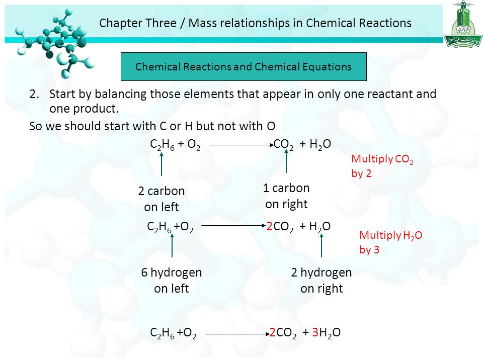 Chapter Three Mass Relationships In Chemical Reactions Ppt Download Chapter Three Mass Relationships In Chemical Reactions And Equations 2 Start