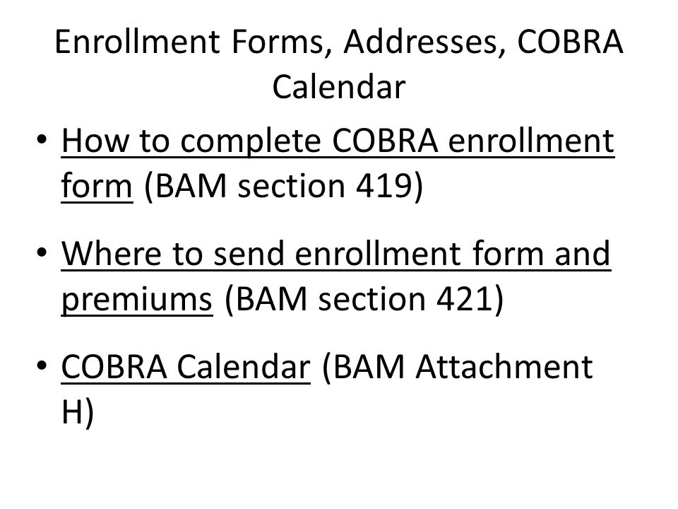 department of human resources benefits division cobra training cobra enrollment form