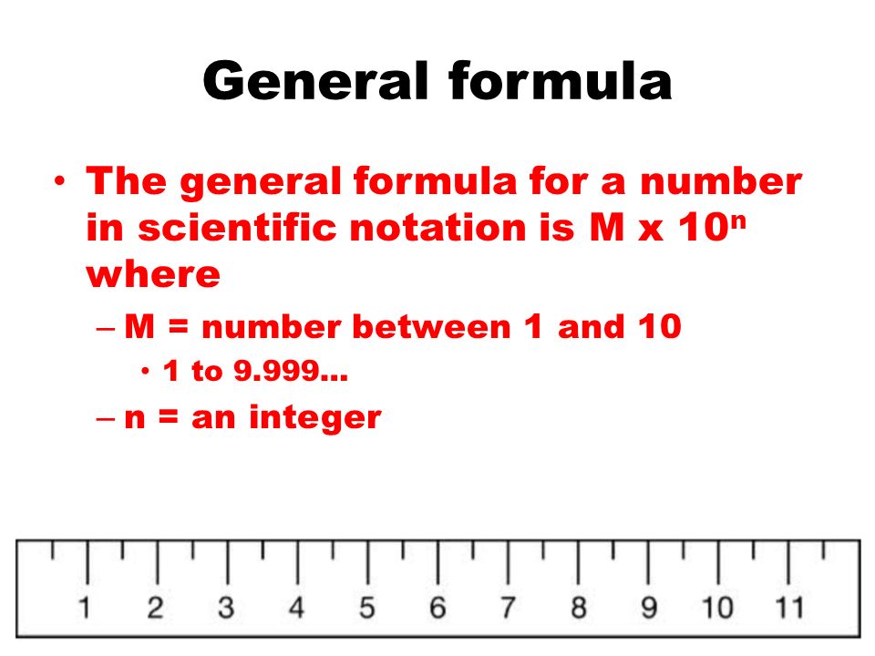 numbers and measurement chapter 2 p units of measurement what is the general form for writing numbers in scientific notation