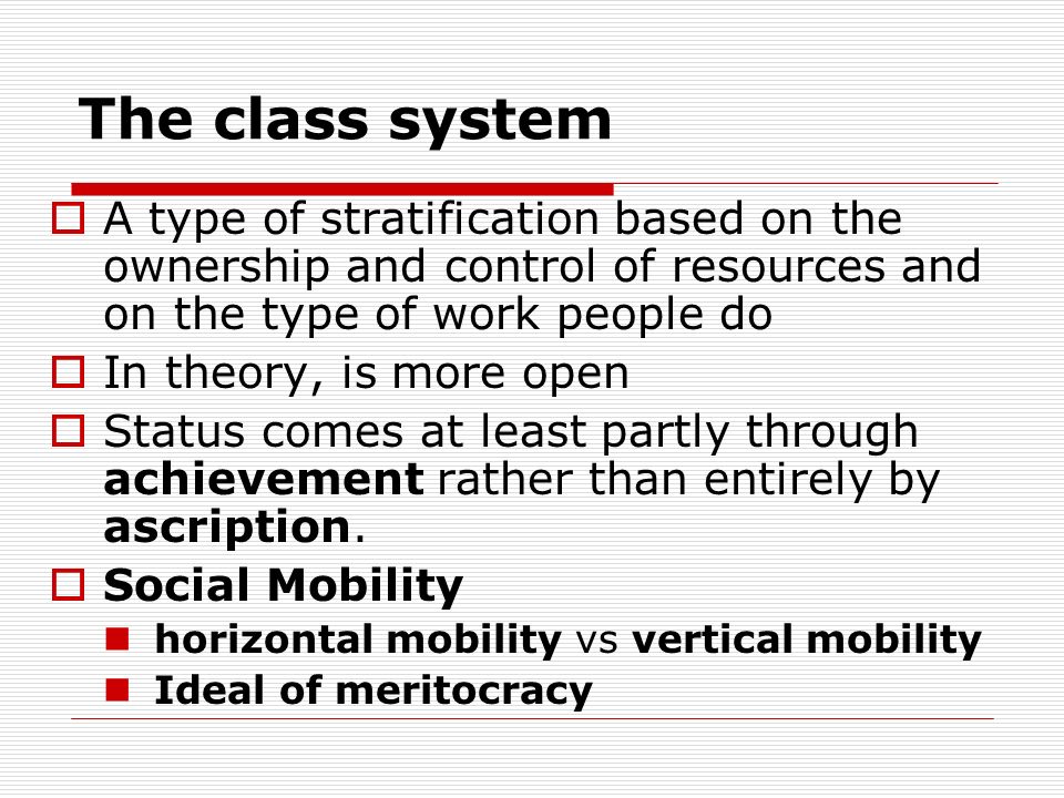 Social Stratification Essay