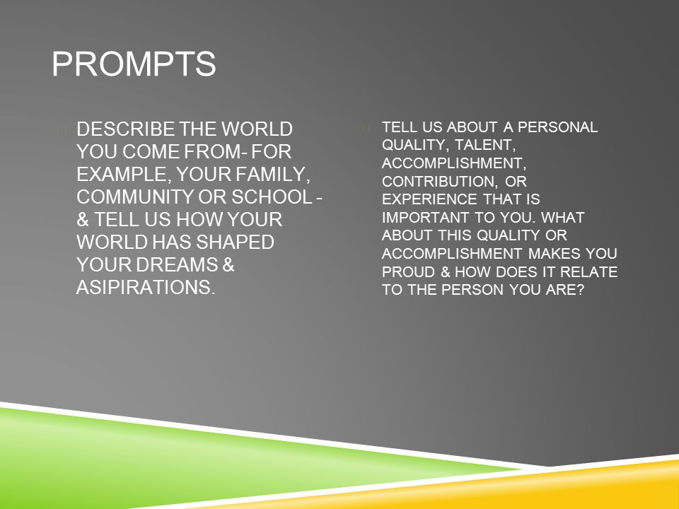 prompt describe the world you come Open document below is an essay on describe the world you came from from anti essays, your source for research papers, essays, and term paper examples. prompt describe the world you come Open document below is an essay on describe the world you came from from anti essays, your source for research papers, essays, and term paper examples.