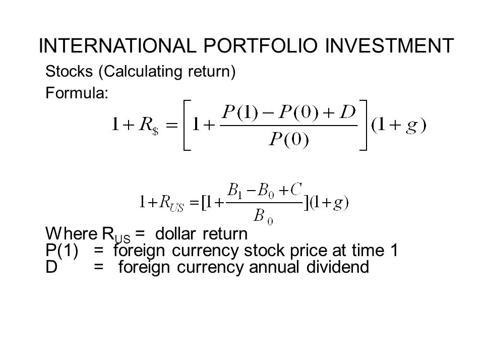 investment formula investment formula