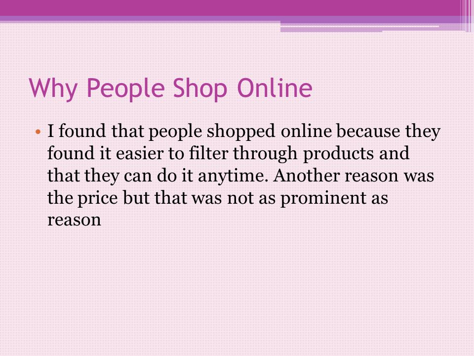 online shopping essay