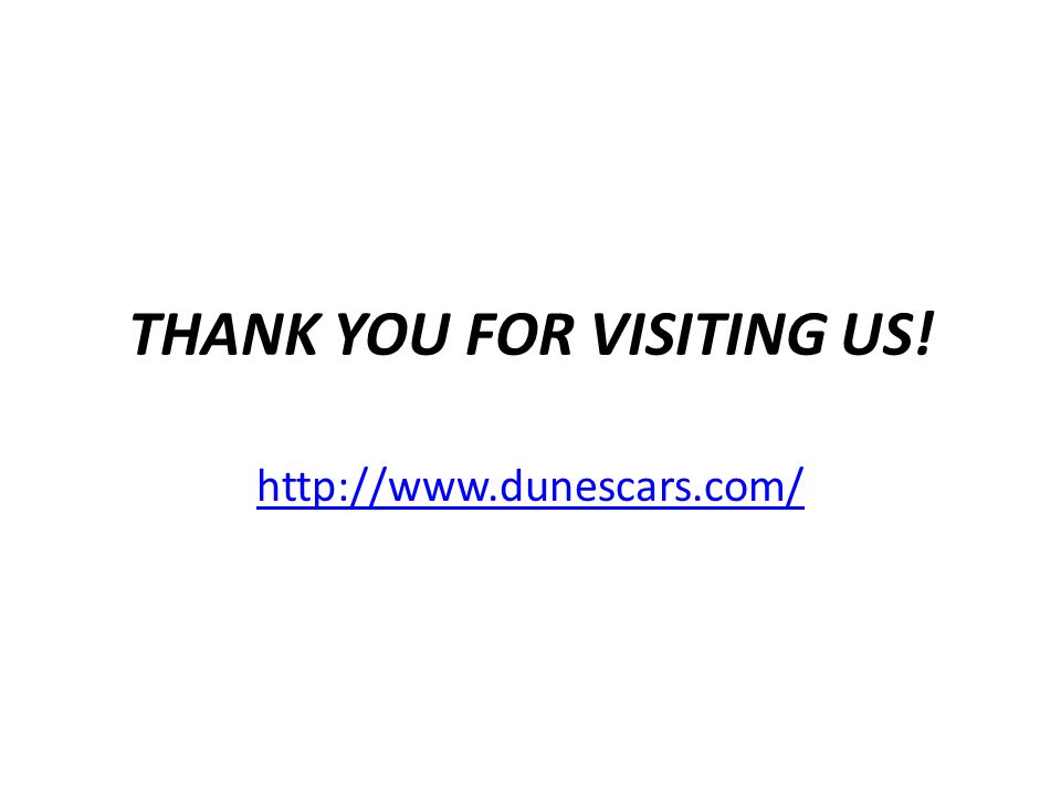 THANK YOU FOR VISITING US!