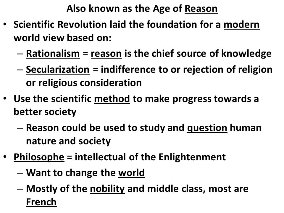 scientific revolution age of enlightenment