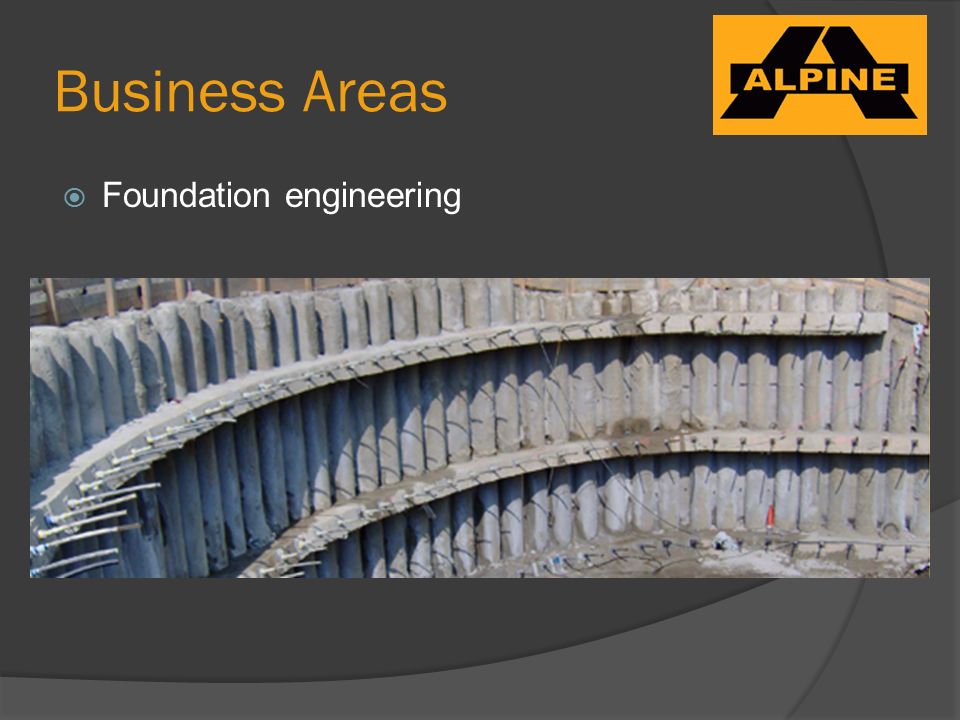 Business Areas  Foundation engineering