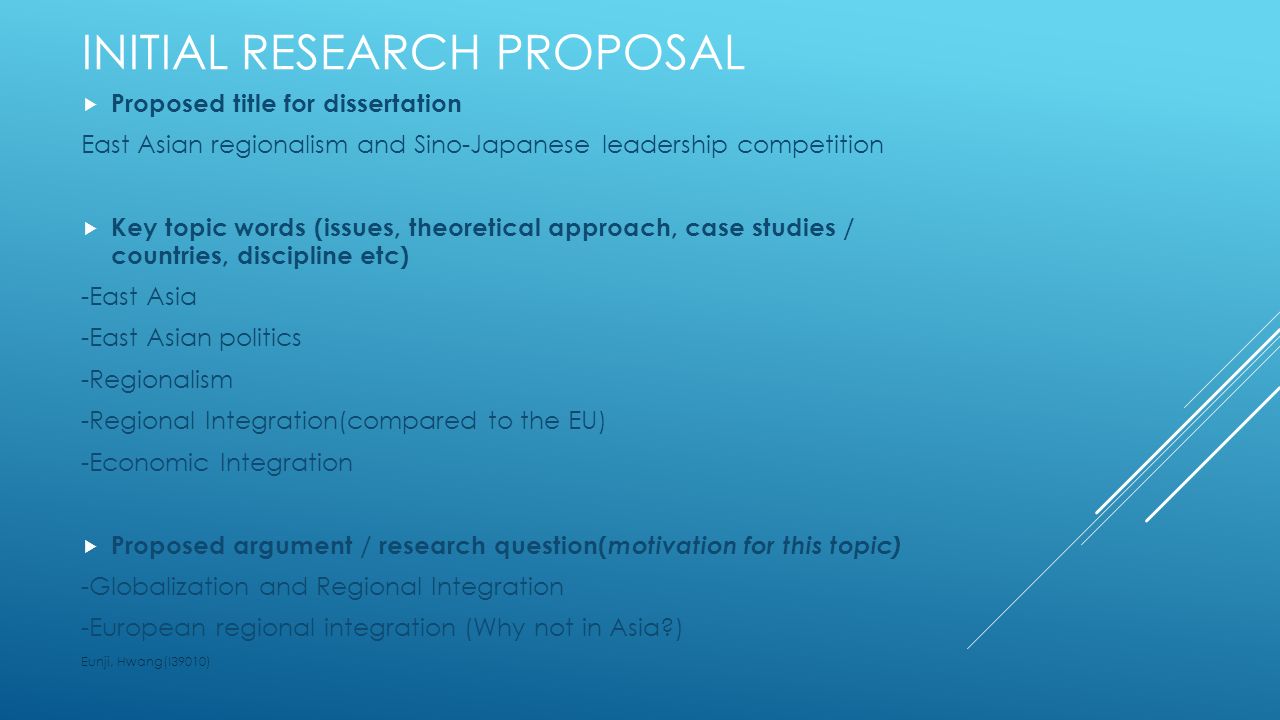 Phd research proposal politics
