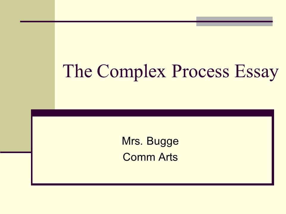 A Process Essay