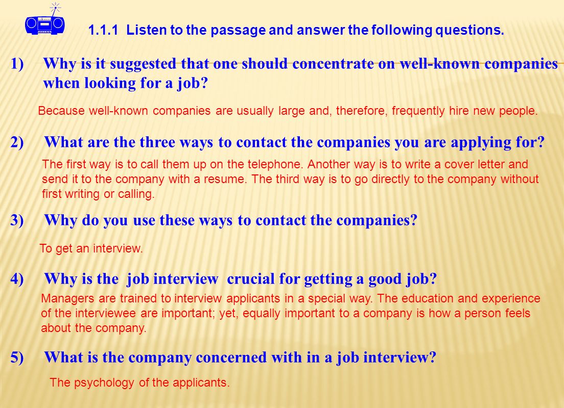 Learning Objectives Preparing For A Job Interview Talking Learning Objectives Preparing For A Job Interview Talking