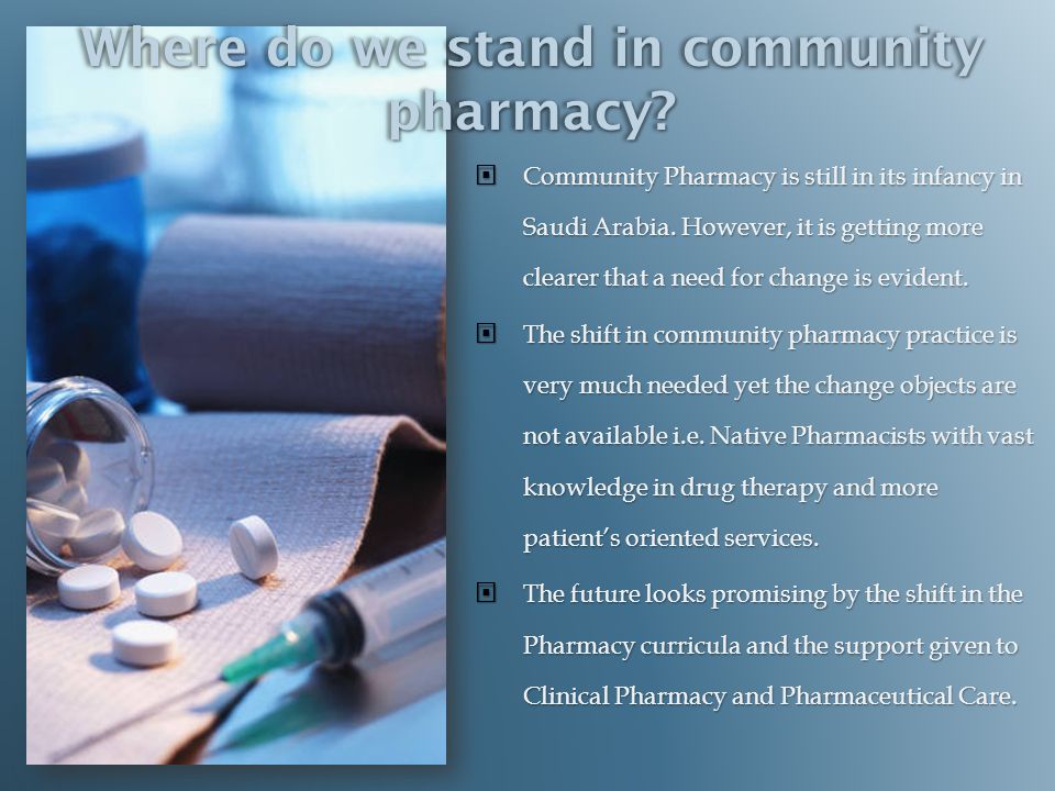 Thesis on community pharmacy practice