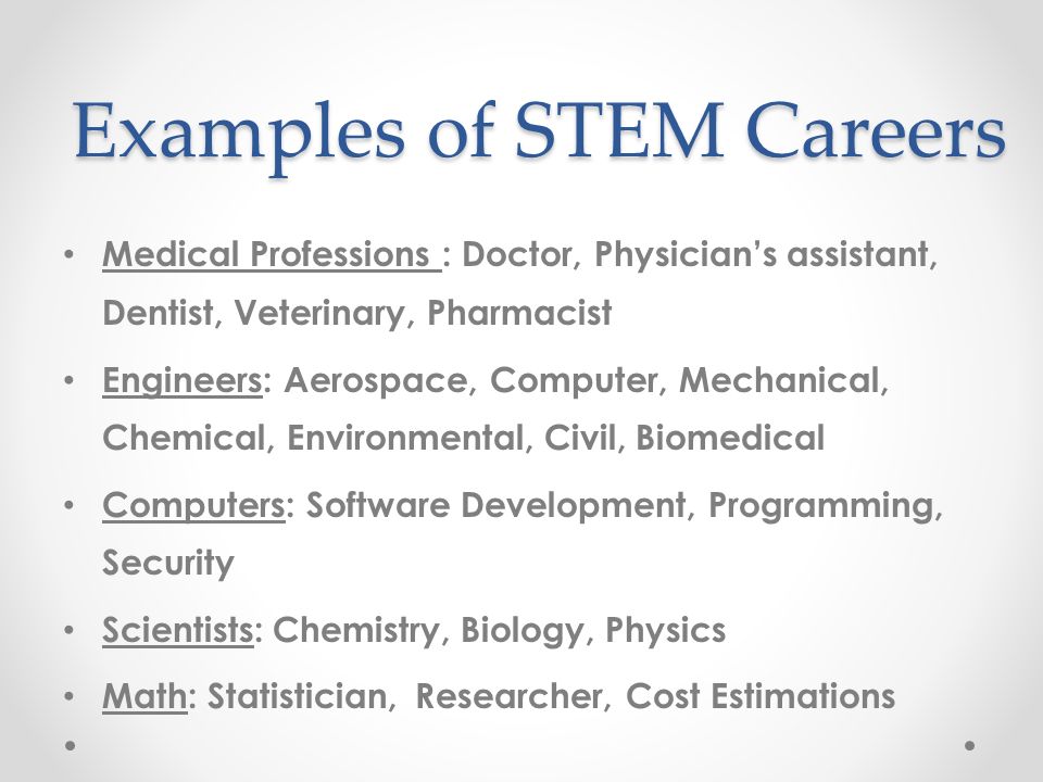 what are stem careers