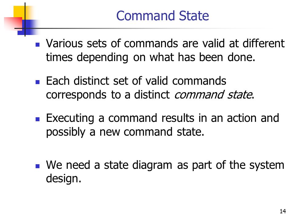 How to write command cuts