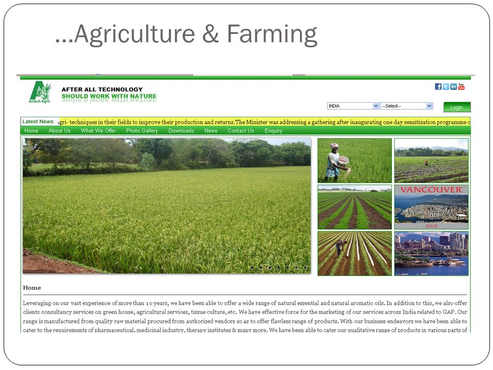 …Agriculture & Farming