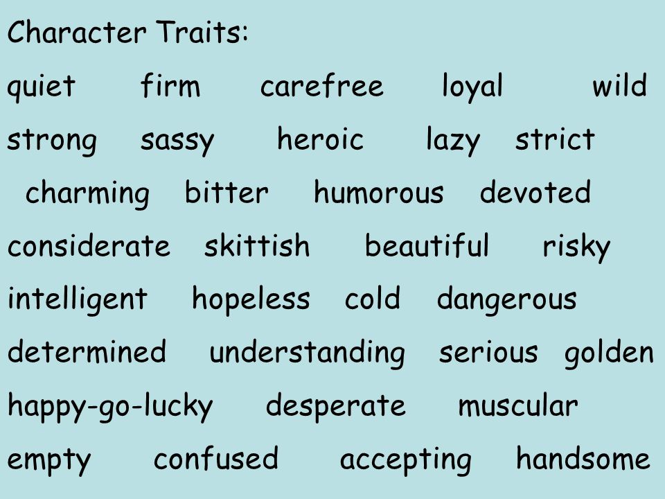 the outsiders book character traits