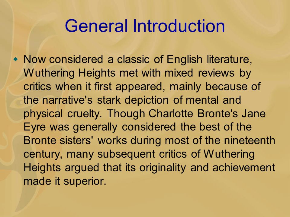 Wuthering Heights Critical Essay