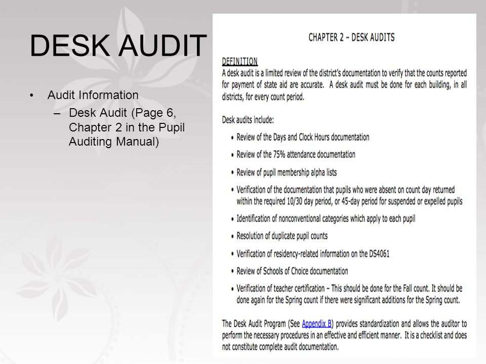 What Is A Desk Audit Design Ideas What Is A Desk Audit Ayresmarcus