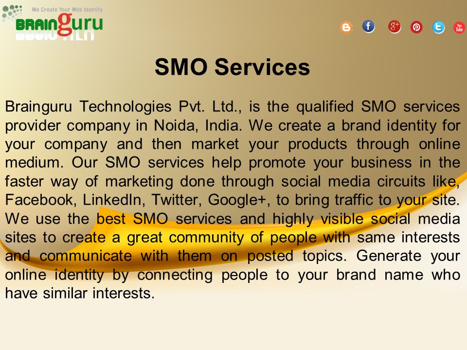 SMO Services Brainguru Technologies Pvt.
