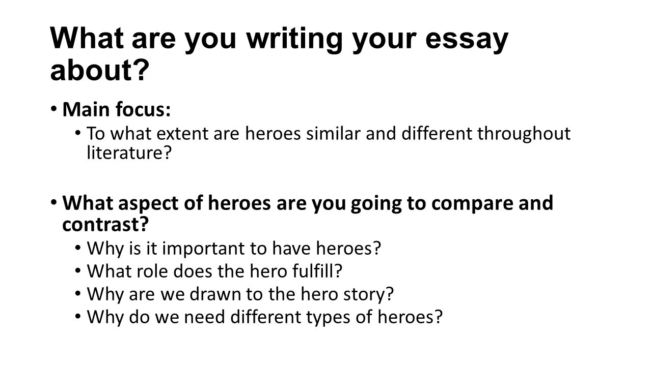 Essay On Hero