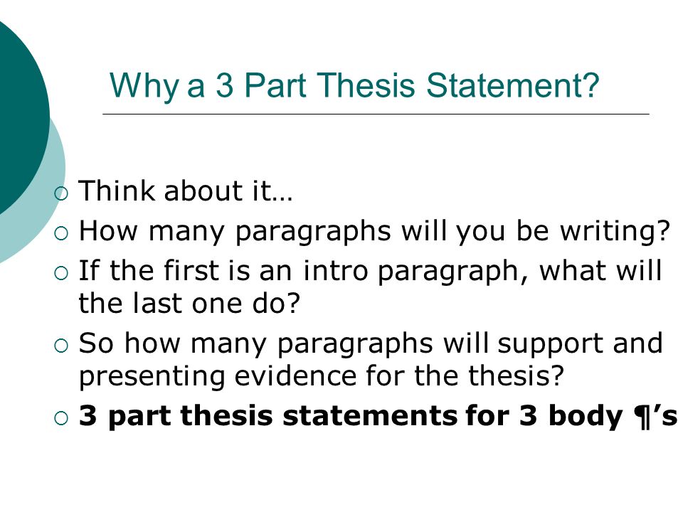 thesis part iii thesis part iii