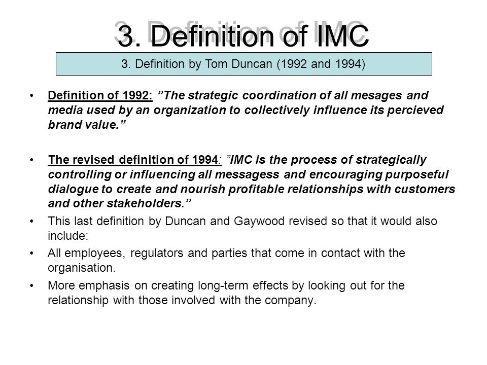 integrated marketing communications definition