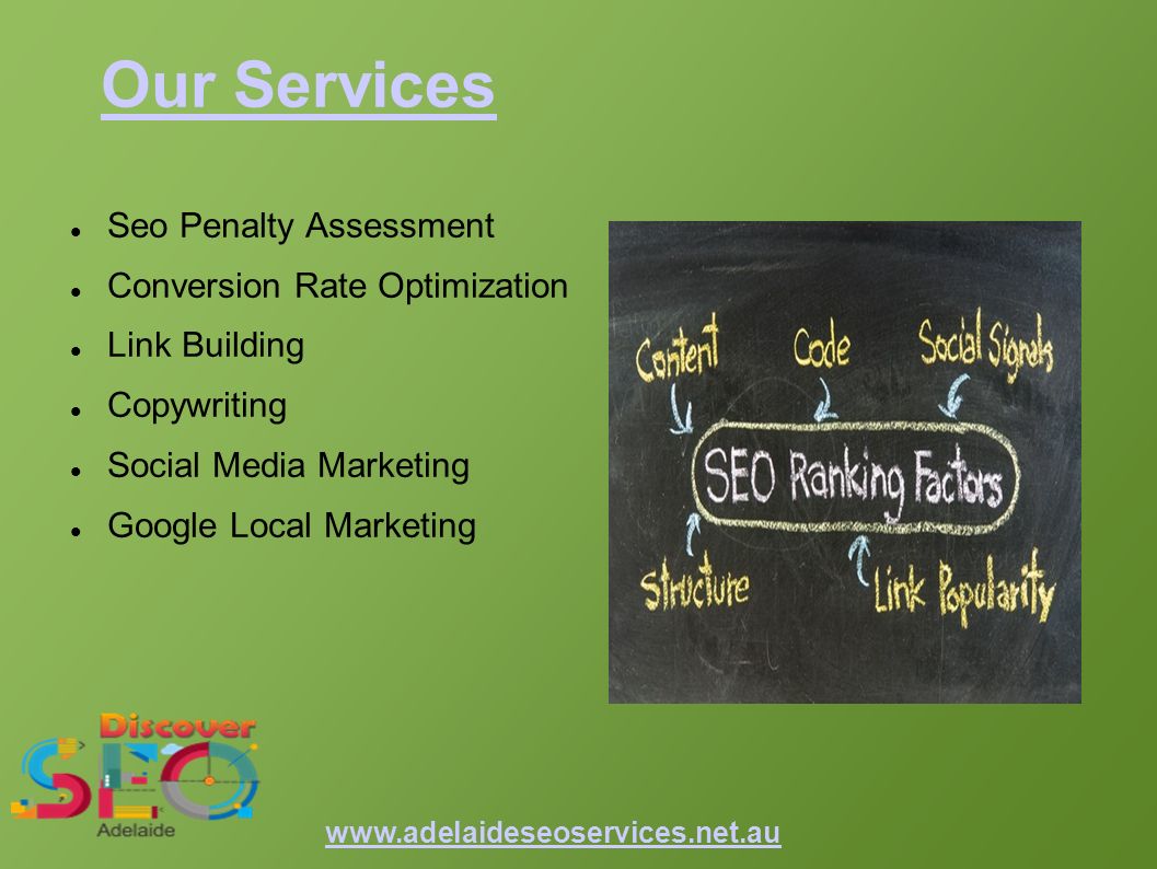 Our Services Seo Penalty Assessment Conversion Rate Optimization Link Building Copywriting Social Media Marketing Google Local Marketing