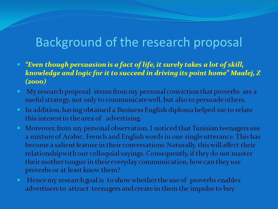 Research Proposal Problem Statement