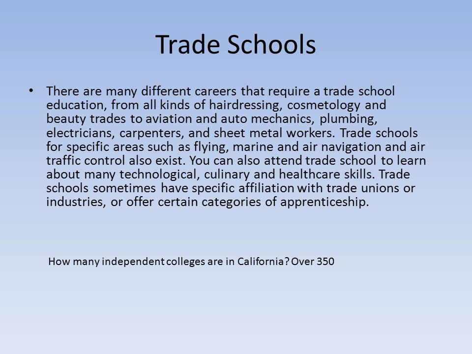 trade colleges