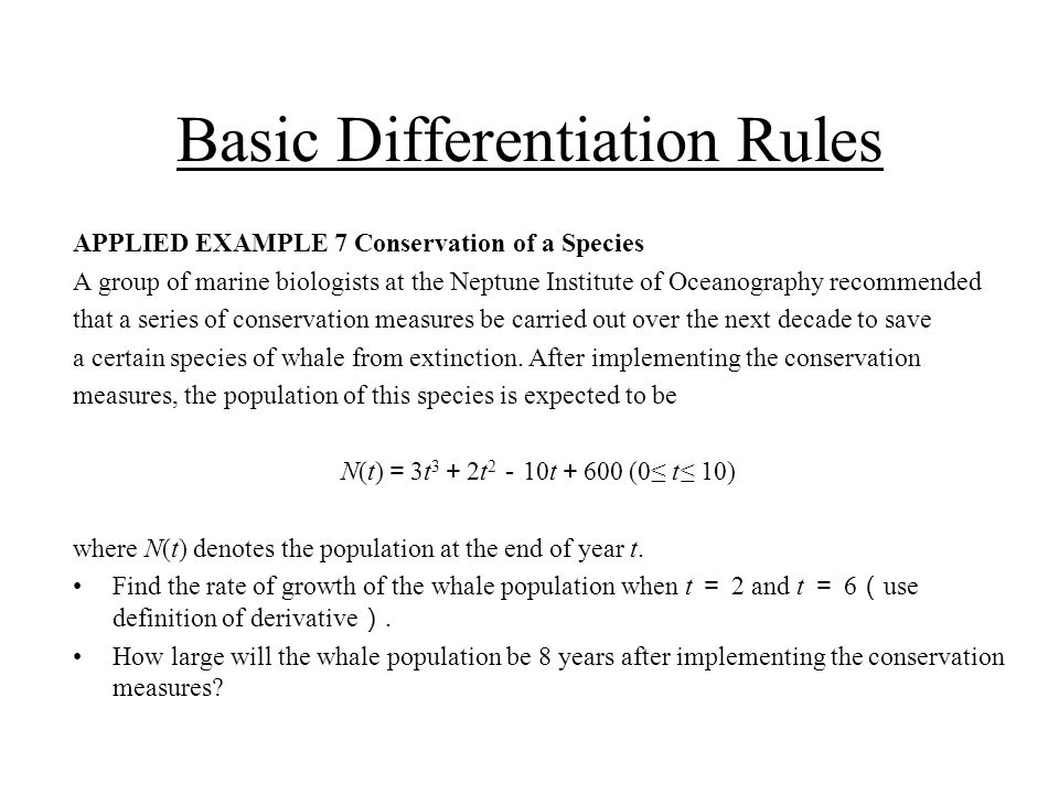 Differentiation Basic Rules Of Differentiation The Product And