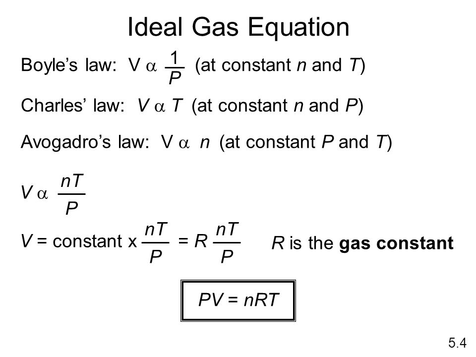 Gases Chapter 5 Copyright The Mcgraw Hill Companies Inc 24 Ideal Gas Equation 5 4 Charles Law