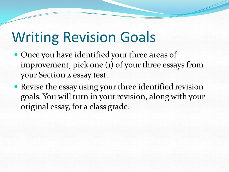 Revision Essay