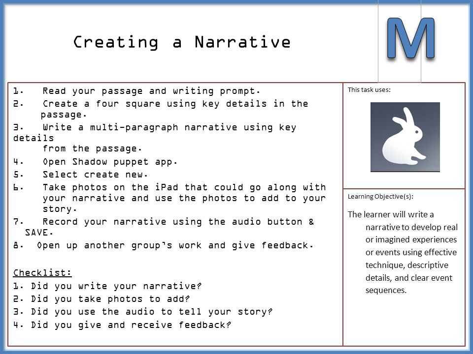 How To Right A Narrative Essay